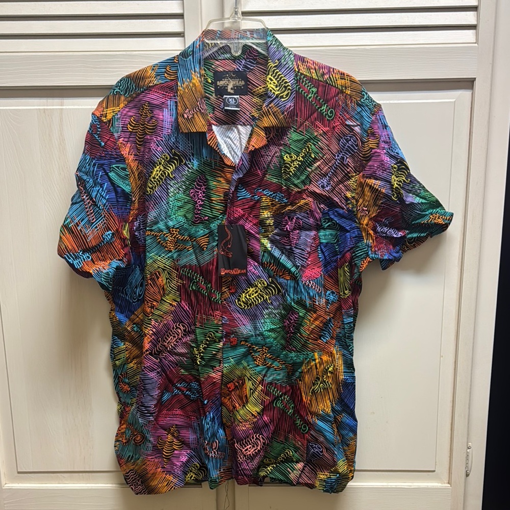 New Orleans Jazz Fest Vibrant Multicolor Men's Shirt